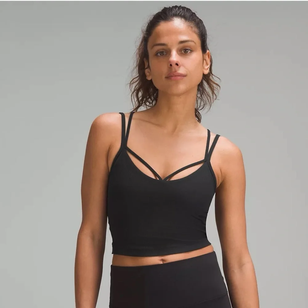 Lululemon Align Strappy Back Tank Top Black 10 12 Nwt - Picture 2 of 8